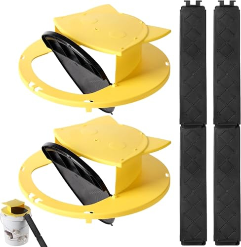 LENGAIJIN 2 Pack Mouse Rat Trap Bucket,5 Gallon Mouses Rat Traps Indoor for Home,Reusable Bucket Lid Rat Traps Indoor Outdoor,Mouse Catching Tool [5 Gallon Buckets is NOT Included]