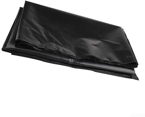Black Pond Liner 2x4m PP Fish Pond Membrane Flexible Garden Water Feature Liner for Small Ponds Fountains and Waterfall Construction