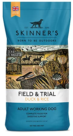 Skinner’s Field & Trial Duck & Rice – Complete Dry Adult Dog Food, Sensitive, Hypoallergenic, For Active Dogs, 15kg