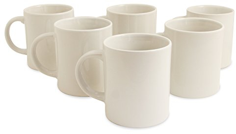 Sabichi 95466 - Juego de Tazas Grandes, Color Blanco