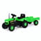 Dolu Kinder-Rutschtraktor mit Anhänger, Pedaltraktor mit Anhänger für Kleinkinder ab 3 Jahren, Ideales Spielzeug für drinnen und draußen mit funktionierender Hupe und lustigem Hupgeräusch