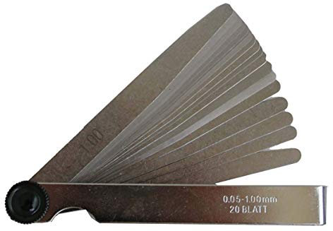 SW-Stahl 09103SB Fühlerblattlehre 20 Blatt von 0,05-1,00 mm