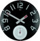 Mebus Wanduhr/Analog/Farbe: Schwarz/Modell: 17729