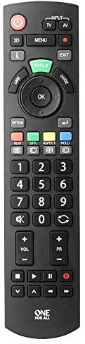One For All Panasonic TV remote ? Works with ALL Panasonic televisions ? Ideal TV remote control, black