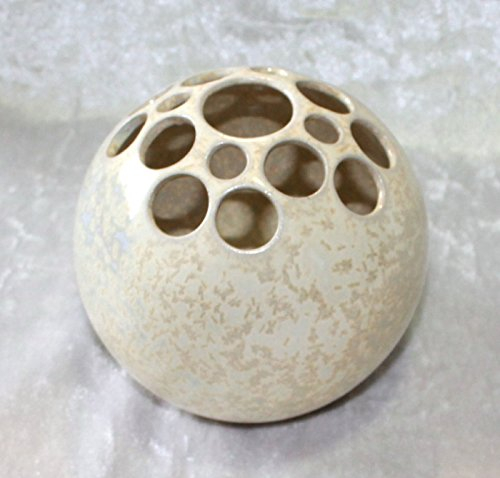 Kugelvase Steckvase Keramik Handarbeit 11 cm