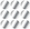 MOSUO 9 Pack Metal Plates, Replacement Mount Metal Plate Kits with 3M Adhesive Back for All magnetic phone car mount/Car Phone Holder Magnetic and other Magnetic Holder, 9 Round, Silver