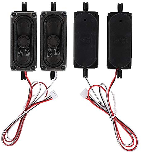 VBESTLIFE 2Pcs 4 Ohm 5W TV Box Lautsprecher Lautsprecher Soundverstärkereinheit mit 40cm Verbindungsleitung für LCD-TV/Werbemaschine