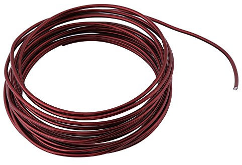 Aluminium Handwerk Draht, 2mm bunte Runde Oxidation Aluminium Draht DIY Zubehör für Schmuck Handwerk Modellbau machen 196,8 Zoll(Bronze-)