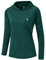 donhobo Damen UPF 50+ Sonnenschutz Hoodie Shirt Leichtgewicht Langarm Angeln Wandern Outdoor UV Shirt (Schwarzgrün, 2XL)