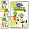 Carpeta 4 Mal- und Rätselhefte * OLCHIS * mit 12 Seiten in DIN A6 | perfekt als Mitgebsel oder Geschenk | Die Olchi Malbuch Malen Malblock Kinder