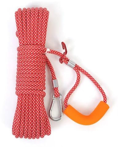 Togestar Wäscheleine, rotes Seil, 15 m, einzigartiges Design, einfach festzuziehen, strapazierfähig, für Innen- und Außenbereich, Wäscheleine, verstellbar