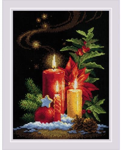 Riolis Kreuzstich Set Weihnachtslicht, Zählmuster, 18x24cm