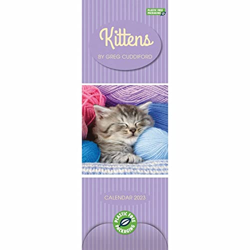 Kittens By Greg Cuddiford Slim Calendar 2023
