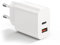 Bouge Charger 30W 2-Port USB C+USB A, Adaptateur Prise Secteur Rapide pour Iphone 15/15 Pro/15 Pro Max/14/14 Pro/14 Pro Max/13/12/11, Google Pixel, Samsung, Xiaomi et Huawei