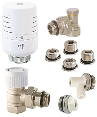 SOMATHERM FOR YOU - Kit chauffage avec Tête Thermostatique T302 Equerre Universel Complet