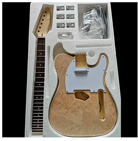 E-Gitarren-Bausatz Flame Pattern Maple E-Gitarren-Materialkombination Zubehör für Tele E-Gitarre Körper (Color : 3/4)