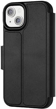 tech21 EvoLite Wallet Case for iPhone 14-3 card slot wallet, Black