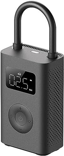 HDeye Mijia - Compressore d'aria portatile 2, 0.2-10.3 bar, 3-150 psi, pompa ad aria elettrica portatile con batteria 2000 mAh, ricarica USB-C, nero