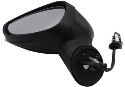 SHLPDFM Elektrischer Rückspiegel Türflügelspiegel Außenspiegel links fur Fiesta MK7 2008-2012(Schwarz)