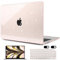 MEEgoodo for M4 MacBook Pro 14 inch Case 2024 2023 2021, Laptop Hard Shell Cases Fit Model A3112/A3401/A3185/A2918/A2992/A2779/A2442 for M3 M2 M1 Pro/Max,Glitter Pink