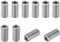 PATIKIL Filetage Adaptateurs Manchon Réducteur Écrou, 10 pcs M10x1,5 Mâle à M8x1,25 Femelle Réparation Insérer Écrou Vis Réducteur Inox Acier Attache 20mm