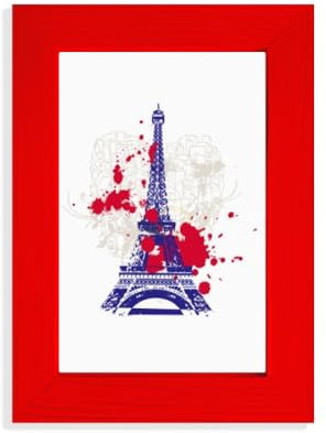 Bilderrahmen Eiffelturm, Frankreich, Paris, Rot