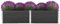 BAZZI Hochbeet Metall Hochbeete Für Garten Grau 250 x 100 x 54 cm, Kräuterhochbeet, Blumenkästen, Balkon Gartenbeet, Gemüsebeet, Pflanzenbeet, Großer Pflanzkübel Außen aus WPC