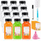12 Bottiglie da Riempire da 250 ml - Mini Bottiglie per Liquore, Riutilizzabili in Plastica