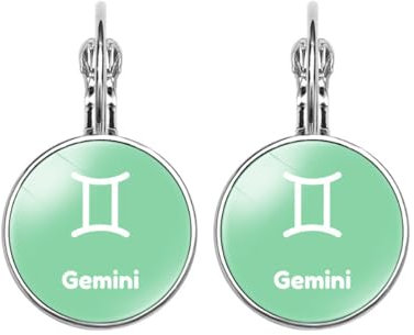 Sternbild-Ohrringe Für Frauen Und Mädchen – Vintage-Horoskop-Schmuck, Ohrstecker, Hakenohrringe, Geschenke Für Freundin, Ehefrau, Schwester, Tochter, Mutter Zum Geburtstag, Einheitsgröße