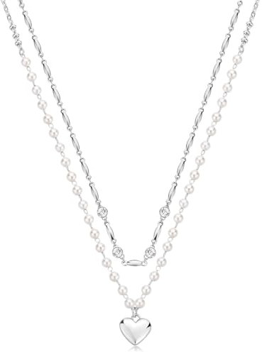 Brosway Collana Girocollo Donna In Acciaio Con Simbolo Cuore, Collana Donna Collezione Chakra - BHKN131