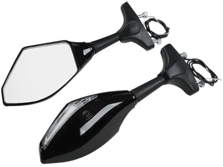 Motorrad-Rückspiegel Mit Blinker Für Kawasaki ZX9 ZX-9R 1998–2003 ZX10R 2004–2007 ER-6F 2005–2008 Spiegel