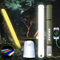 ZTARX x SELORSS Solar aufblasbare Campinglicht 33.86IN/86CM faltbare Outask Teleskoplampe mit Doppellichtstreifen, tragbare Outdoor 4000mAh RGB LED-Licht IP66 Wasserdicht für Camping, Reisen, Festival