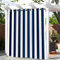 Hiseng Tende da Esterno con Anelli, 1 Pezzi Strisce Tende da Sole Tenda Oscurante Impermeabile Tenda per Esterni per Giardino Cortile Balcone Protezione Solare Privacy (180x243cm,Blu Bianco)