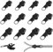 12PCS Alluring Reisverschluß-Zipper Ersatz, Reißverschluss-Reparaturset, Ersatz Zipper für Reißverschluss, Zippers für Kleidung Tasche Gepäck Bettzug(1-2-12PCS)