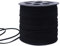 Luabue 1 Rotolo Cordoncino in Pelle Scamosciata Cordino in Pelle 2mm x 90m Cordino in Finta Corda Suede Cord Corda di Cuoio per Collana Braccialetti Confezione Regalo (Nero)