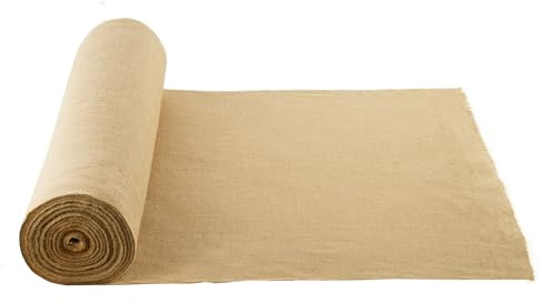VEVOR Burlap Fabric Roll, 36” x 150 ft & 50 x 50 High Density Wide Natural Burlap Fabric Rolls, Jute Fabric Burlap Tree Wrap Roll, for Decor, Crafts, Wedding, Gardening, Plant & Tree Winter Covering