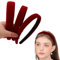 ZEPIQOR Lot de 3 serre tete femme, bandeaux en velours pour femme - Solides et simples - Pour fille - Larges, moyens et fins - Accessoires de cheveux tendance pour femmes et filles (vin rouge)