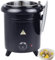 Marmite à Soupe Chaude, Chauffe-Soupe de Restaurant Commercial 10 L avec Couvercle à charnière en Acier Inoxydable, température contrôlée à 30-80 °C, mijoteuse électrique pour Buffet