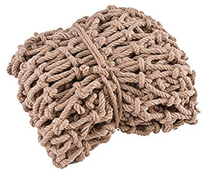 Kindersicherheitsnetz, strapazierfähig, natürlich, dick, Jute-Schnur, Hanfseil, dekoratives Netz für Pflanzen, Klettern, Terrassen, Geländer und Treppen, Bar, Dekoration, Netz, 6 mm x 10 cm (Größe: 3