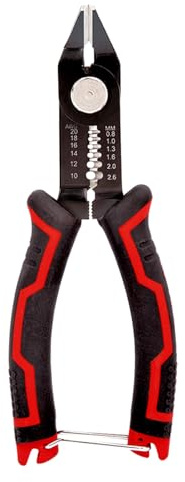 BACSHBY Wire Cutter 6.2 Inch,3-in-1 Side Cutter Stripper, Anti-Slip Handle Invisible Spring, Safety Lock, 10-20 AWG for Electrical Repair, DIY, Electronics, Jewelry,Crafts & Home Appliances