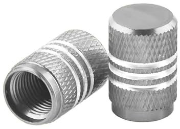Motorrad Ventilkappen Für ER6N ER-6N Motorrad Rad Reifen Ventilkappen(Silber)