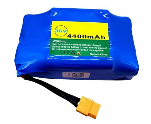 Batteria Per Monopattino Elettrico 36V 4400Mah Batteria Di Ricambio Al Litio Batteria Al Litio Batteria Ricaricabile Per Monopattino Elettrico Balanceboard 36V,4400AH
