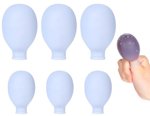 XYYLLL Fingerverband 6 Stück Fingerlinge Fingerschiene Silikon Zehenkappen Gel Zehen Kappen Fingerpflaster Wasserdicht FingerhÜLsen Erletzung Verwendet 2 Verschiedene Größen