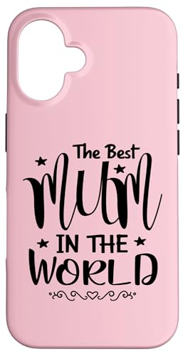 Best Mum Ever niedliches Design für die Beste Mama der Welt, Pink Hülle für iPhone 16