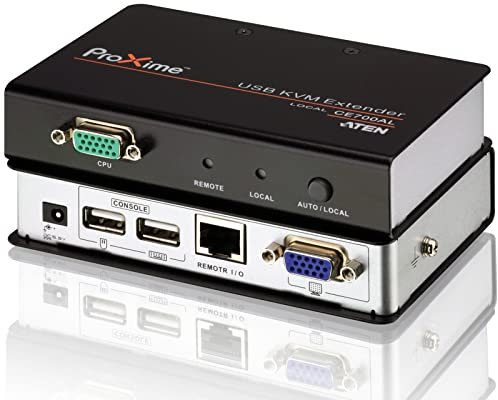 Aten CE700A console extender - console extenders (Black, KVM, USB)