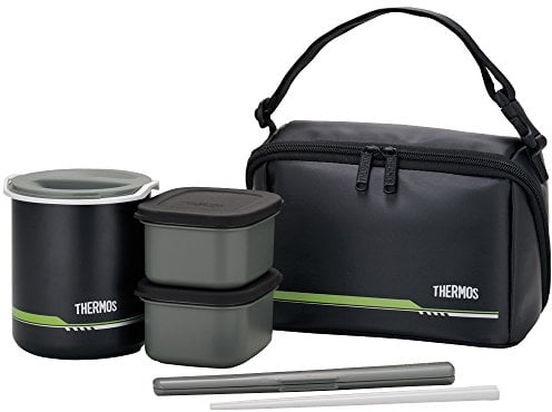 THERMOS Alrededor de 1 IR Negro Mate Fiambrera Aislamiento térmico termo-502 DBQ MTBK