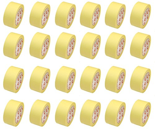 24 Rollen Flachkrepp Abklebeband Malerkrepp Malerband 50mm x 50m bis 60°C (EUR 0,04 / m)