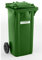 eurokraft | pro | Poubelle en plastique conforme DIN EN 840 | capacité 120 l | l x h x p 505 x 1005 x 555 mm | vert
