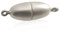 Creative-Beads Magnetverschluss oval Olive 8x17mm weiss für Schmuck Halskette und Armband. extra starker Magnet