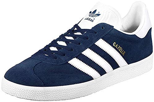 adidas Gazelle, Scarpe da Ginnastica Unisex - Adulto, Blu Collegiate Navy White Gold Met, 44 EU